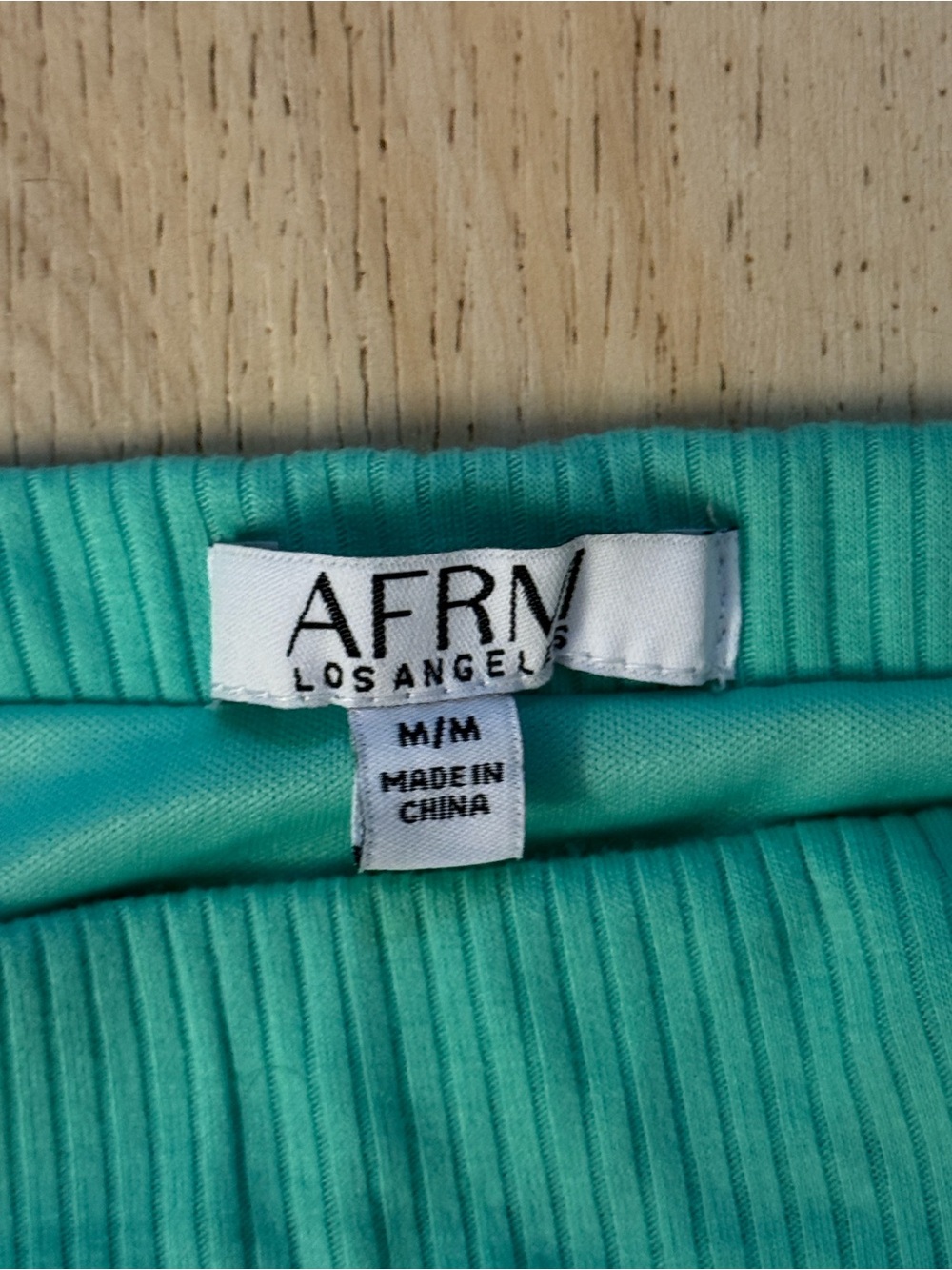 AFRM Teal Pencil Skirt Women’s Medium NWT - Picture 2 of 3